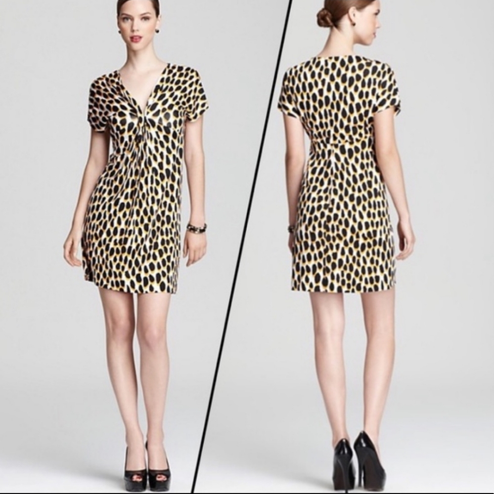 Diane von furstenberg like new silk Natalie dress animal print cheetah leopard 8